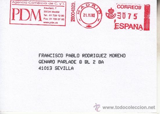 Sellos: franqueo mecanico ,28004323 madrid, colaboradora, - Foto 1