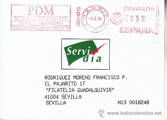 Sellos: franqueo mecanico ,28004310 madrid, colaboradora, servidia - Foto 1