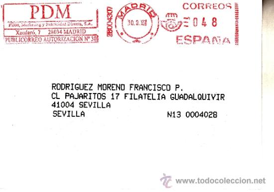 Sellos: franqueo mecanico ,28004307 madrid, colaboradora, - Foto 1