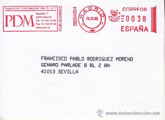 Sellos: franqueo mecanico ,28004304 madrid, colaboradora, - Foto 1