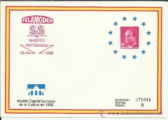Sellos: ENTERO POSTAL FILAMODER 88 MADRID - Foto 1