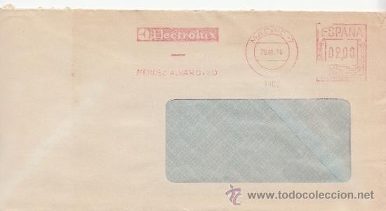 Sellos: franqueo mecanico  4900 madrid (7), electrolux, - Foto 1