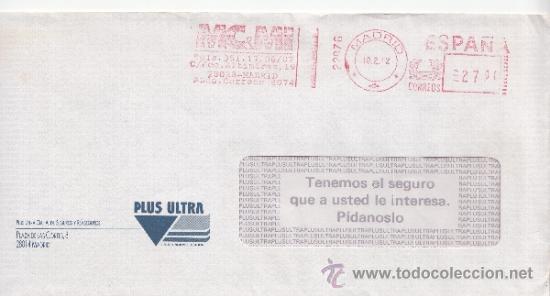 Sellos: franqueo mecanico 22876 madrid, colaboradora, plus ultras cia. a. de seguros y reaseguros, - Foto 1