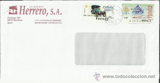 Sellos: CC CON ATM AUTOMOVIL PEUGEOT BEBE MAT BARCELONA