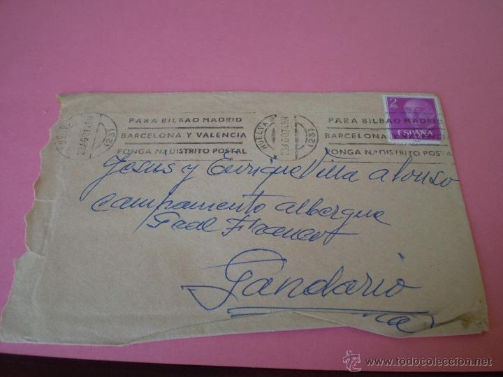 Stamps: SOBRE CON CARTA MATASELLOS 23-AGO-74