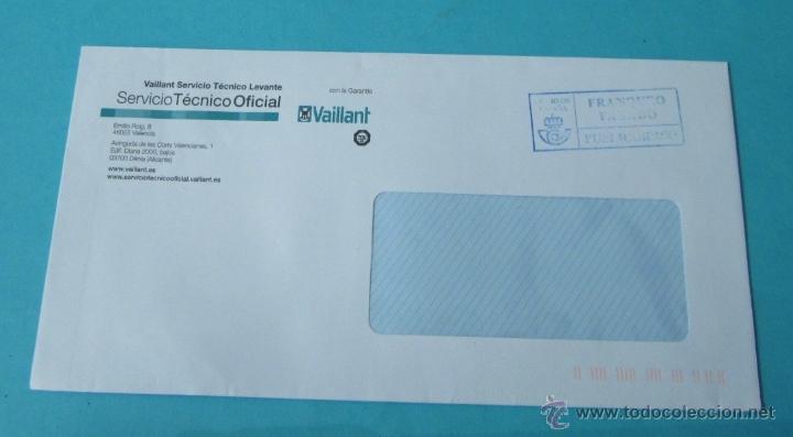 Sellos: SOBRE FRANQUEO PAGADO. VAILLANT - Foto 1