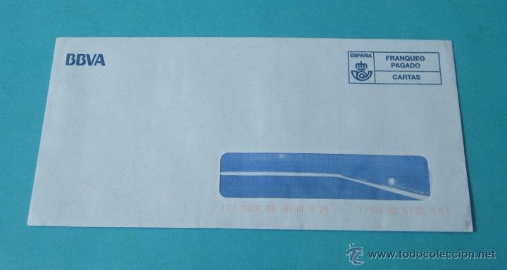 Sellos: SOBRE FRANQUEO PAGADO. BBVA - Foto 1