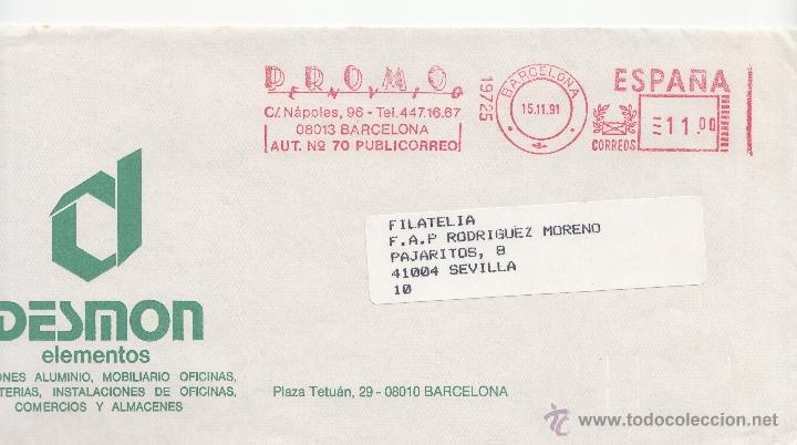 Sellos: franqueo mecanico 19725 barcelona, colaboradora, desmon elementos - Foto 1