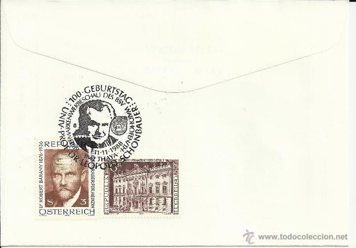 Sellos: AUSTRIA CC CERTIFICADA CENTENARIO LEOPOLD SCHONBAUER CIRUJANO MEDICINA - Foto 2