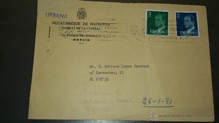 Sellos: ANTIGUO SOBRE CIRCULADO MURCIA - Foto 1