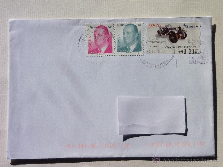 Stamps: SOBRE CIRCULADO - (BARCELONA-EIBAR) 2005 - RODILLO MONASTERIO DE MONTSERRAT
