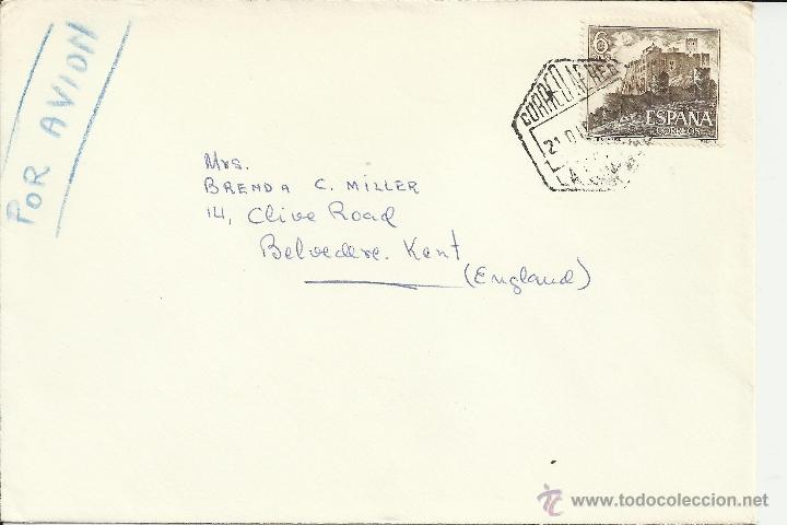 Sellos: LA CORU&Ntilde;A CC MAT HEXAGONAL CORREO AEREO - Foto 1