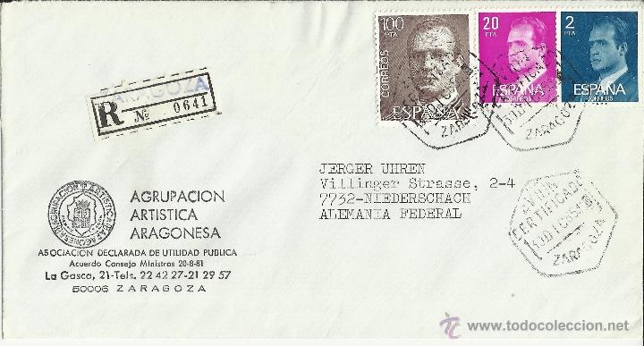 Sellos: ZARAGOZA CC CON MAT HEXAGONAL AVION CERTIFICADO SELLOS BASICA - Foto 1