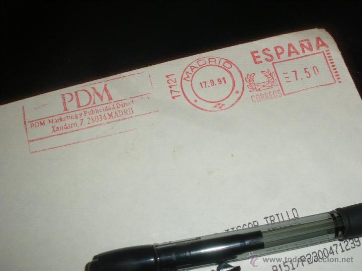 Sellos: FRANQUEO MECANICO, PDM, MADRID1991. - Foto 1