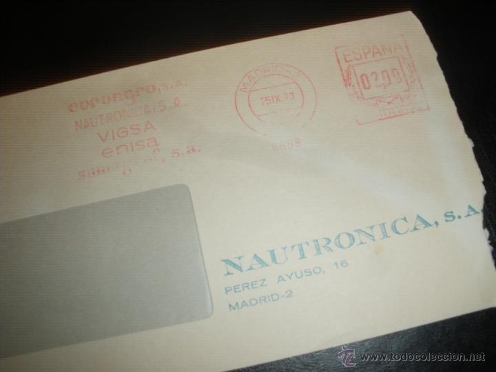 Sellos: FRANQUEO MECANICO, NAUTRONICA, MADRID 1973. - Foto 1