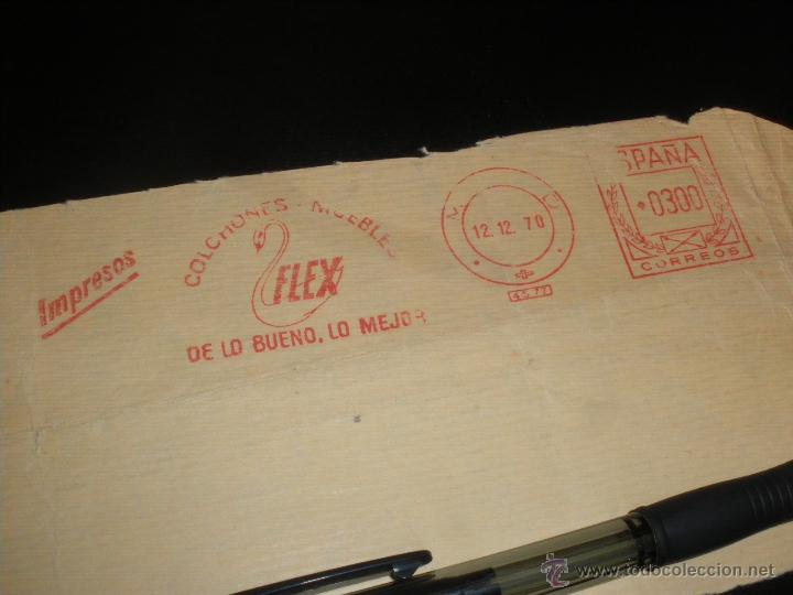 Sellos: FRANQUEO MECANICO, COLCHONES Y MUEBLES FLEX. MADRID 1970. - Foto 1