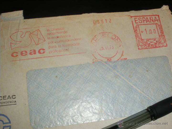 Sellos: FRANQUEO MECANICO, CEAC, BARCELONA 1973. - Foto 1