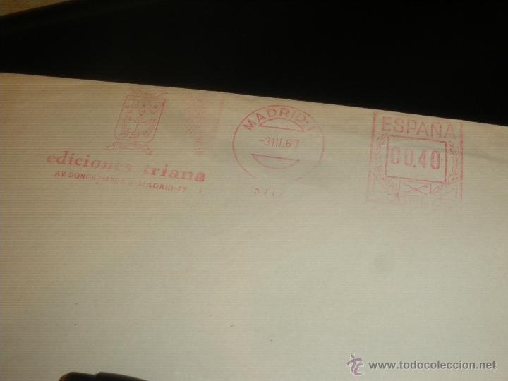 Sellos: FRANQUEO MECANICO, EDICIONES TRIANA. MADRID 17, 1967. - Foto 1