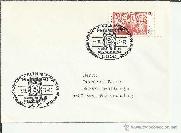 Sellos: ALEMANIA KOLN CC MAT PHILATELIA 87 - Foto 1