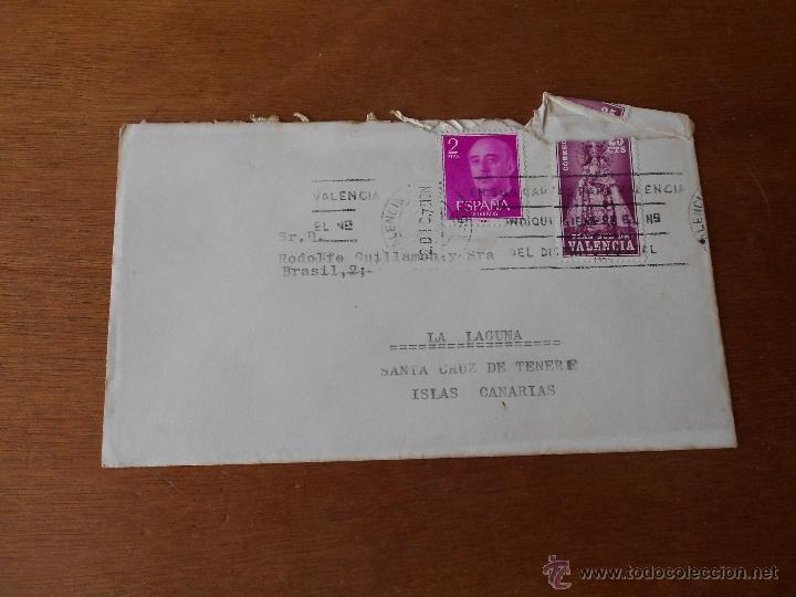 Sellos: SOBRE CIRCULADO MATASELLOS VALENCIA 1973 - Foto 1