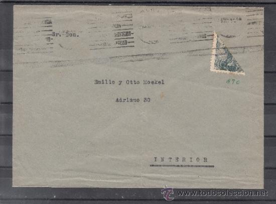 Sellos: .610 sobre sevilla (interior), franqueo 870 bisectado mat&ordm;, - Foto 1