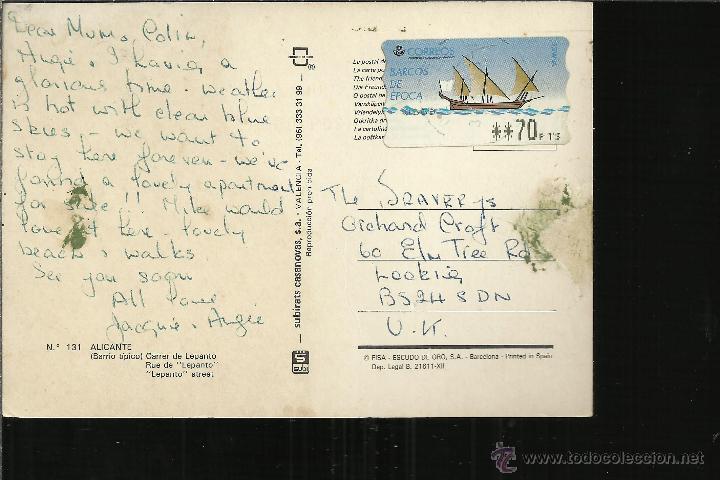 Sellos: TP CON ATM BARCOS DE EPOCA VELERO - Foto 1