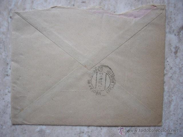 Sellos: SOBRE CIRCULADO.  SOBRINOS DE JORGE SAENZ.  VALLADOLID. - Foto 2