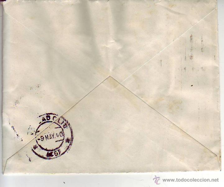 Sellos: textil rebes s.a..-barcelona-sobre circulado - Foto 2