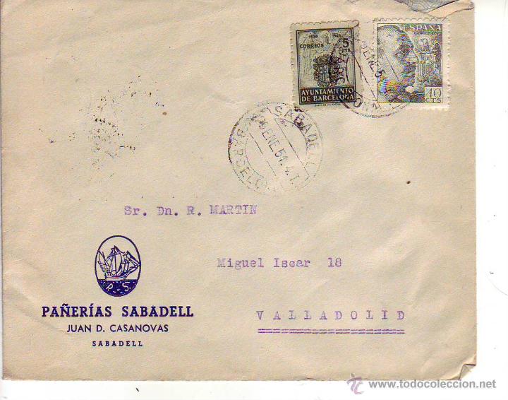 Sellos: pa&ntilde;erias sabadell - sabadell - sobre circulado - Foto 1