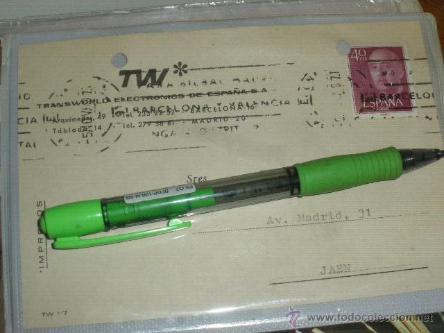Sellos: TW TRANSWORLD ELECTRONICS DE ESPA&Ntilde;A, BARCELONA. TARJETA POSTAL. - Foto 1