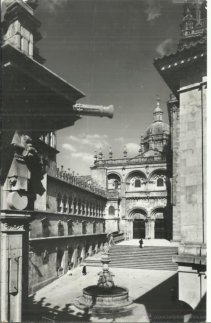 Sellos: SANTIAGO DE COMPOSTELA CC CON MAT HEXAGONAL CORREO AEREO - Foto 2