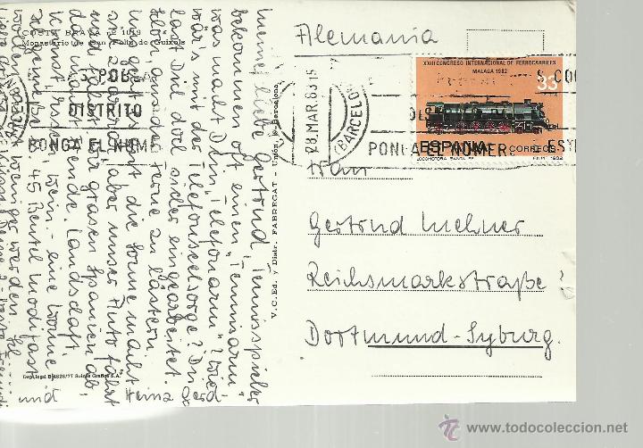 Sellos: BARCELONA TP CON SELLO FERROCARRIL LOCOMOTORA - Foto 1