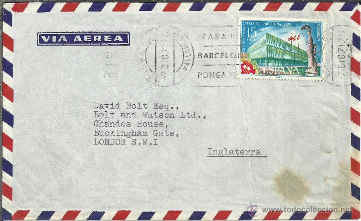 Sellos: PALMA DE MALLORCA CC SELLO FERIA DE BARCELONA - Foto 1