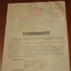 Sellos: 1945 MADRID FRANQUEO MECANICO FABRICA PRODUCTOS QUIMICOS FARMACEUTICOS ABELLO TARJETA POSTAL EMPRESA