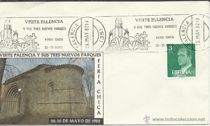 Sellos: SOBRE CIRCULADO ESPECIAL DE PALENCIA DE 1982 - Foto 1