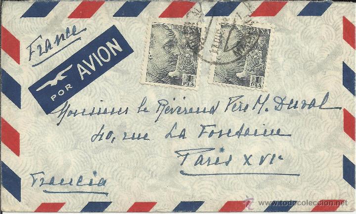 Sellos: MADRID CC A FRANCIA SELLOS FRANCO - Foto 1
