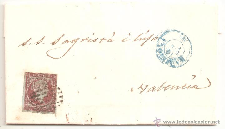 Sellos: Carta Barcelona Valencia 1855 - Foto 1