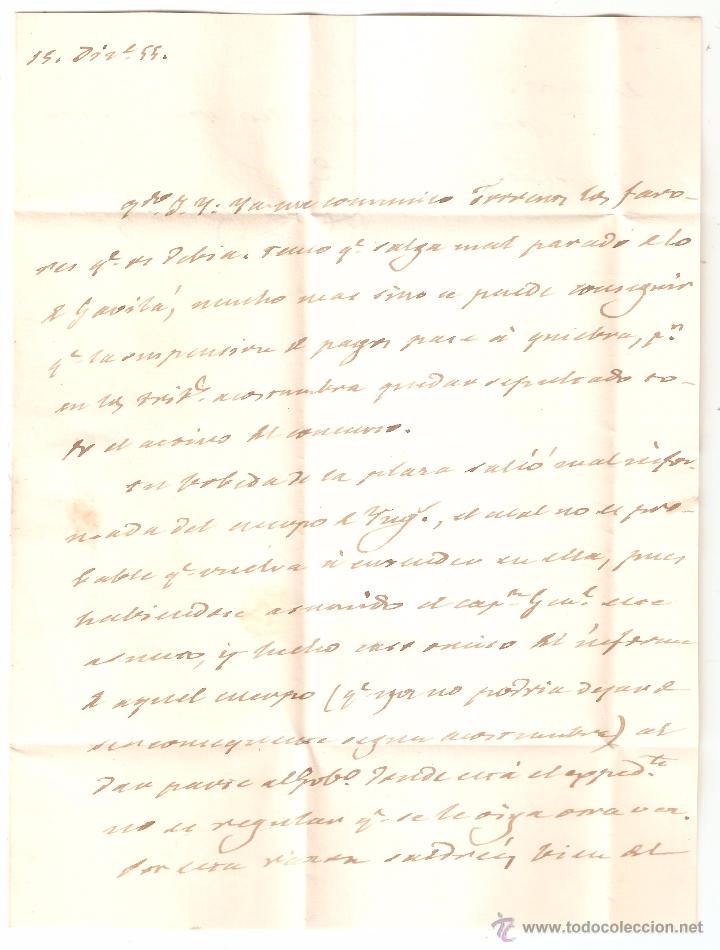 Sellos: Carta Barcelona Valencia 1855 - Foto 4