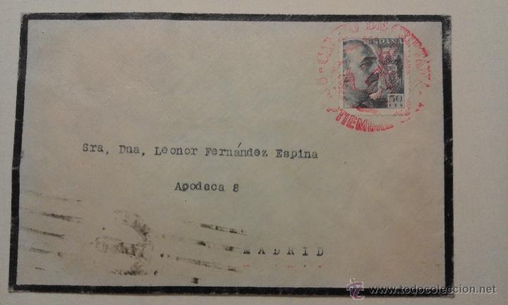 Timbres: 1 SOBRE CON MATASELLOS ** CAMPO DE CRIPTANA ** MOLINOS  9 - SEPTIEMBRE 1947