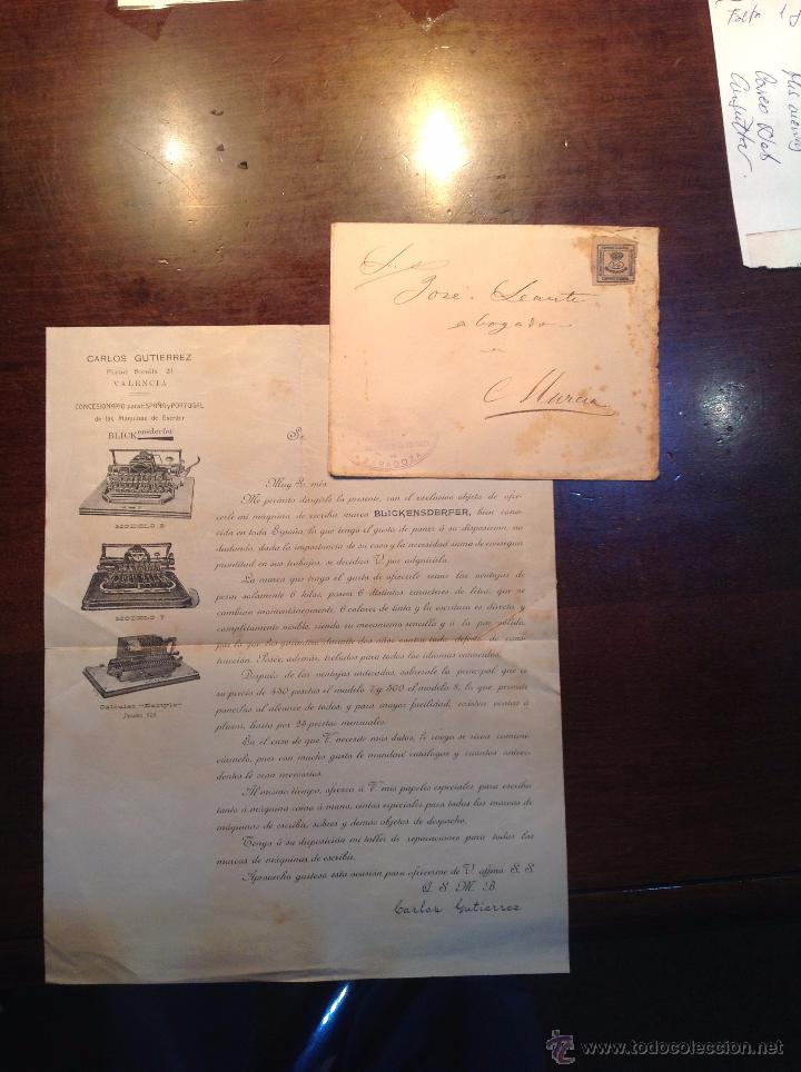 Sellos: CARTA COMERCIAL.MUY RARA .S XIX. - Foto 1