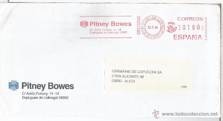 Sellos: ESPLUGUES BARCELONA CC CON FRANQUEO MECANICO PITNEY BOWES - Foto 1