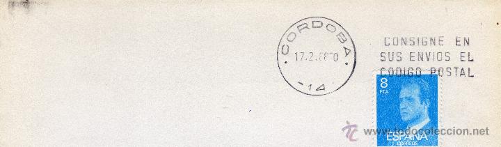 Sellos: CORDOBA. RODILLO 1988 - Foto 1
