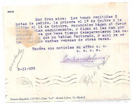 Sellos: CENSURA MILITAR CIUDAD REAL. 1939. - Foto 2