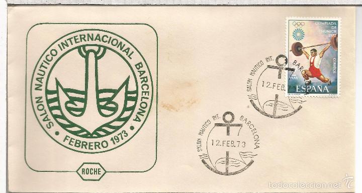Sellos: BARCELONA 1973 SALON NAUTICO BARCO - Foto 1