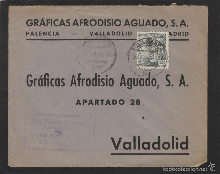 Briefmarken: SOBRE COMERCIAL- GRAFICAS AFRODISIACO AGUADO agente MATEOS PALAZUELOS (SALAMANCA)- fq Franco 1940-45