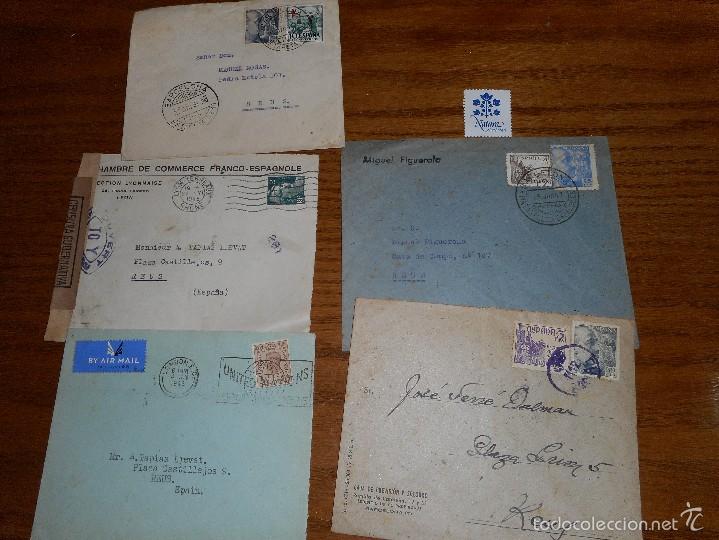Sellos: 5 antiguos sobres a Reus con sellos - Foto 1