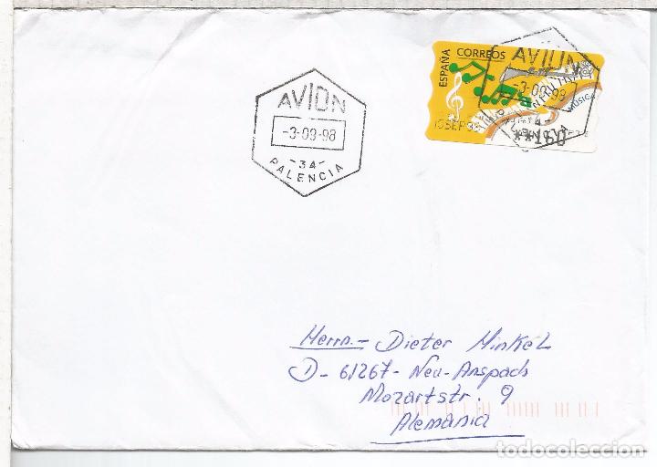 Sellos: PALENCIA CC MAT HEXAGONAL CORREO AEREO RARO - Foto 1
