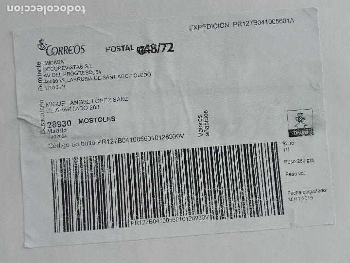 Francobolli: PAQUETE POSTAL 48/72 - DECOREVISTAS - 2016