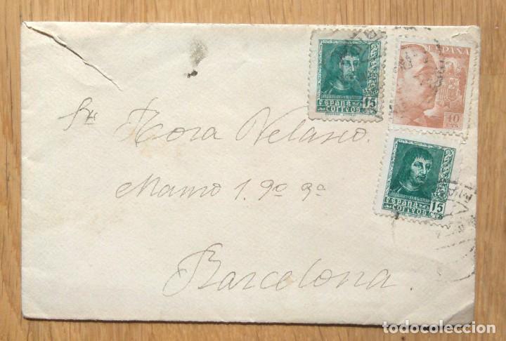 Sellos: SOBRE CIRCULADO DESDE MADRID A BARCELONA - Foto 1