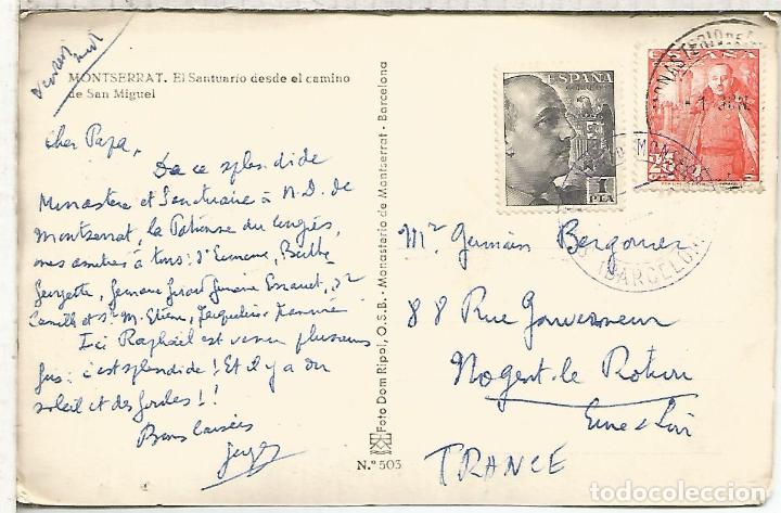 Sellos: T POSTAL MAT MONASTERIO DE MONTSERRAT - Foto 1